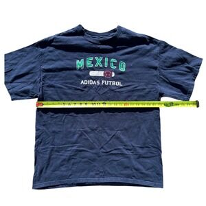 Vintage Mexico Adidas Futbol T-Shirt Soccer Graphic Tee‎ Mens